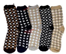 Kit 05 Pares Meia Soft Felpuda Masculina Unissex Super Confortável Inverno Quente.