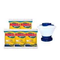 Kit 05 Pastilha Hcl 5 em 1 Hidroall E Clorador