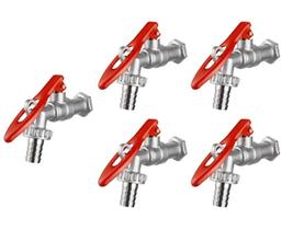 Kit 05 Pçs Torneira Jardim Esfera com Porta Cadeado - 1/4 Volta Kit 05 Pçs Torneira Jardim Esfera com Porta Cadeado - 1/4 Volta