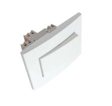 Kit 05 peças Interruptor Simples Para Móvel 65x45mm Branco Kit 05 peças Interruptor Simples Para Móvel 65x45mm Branco