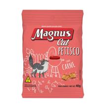 Kit 05 Petiscos Magnus Cat Sabor Carne 40g
