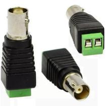 KIt 05 Plug Conector BNC Femea Com Borne