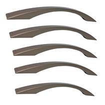 Kit 05 Puxadores Monte Carlos 23cm com furação 160mm Bronze - EdeCasaMoveis Kit 05 Puxadores Monte Carlos 23cm com furação 160mm Bronze - EdeCasaMoveis