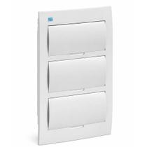 Kit 05 quadro distribuição pvc embutir branco 36 disj weg Kit 05 quadro distribuição pvc embutir branco 36 disj weg