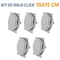 Kit 05 Ralo Click Quadrado 15X15 Inox Veda Cheiro E Insetos - Tik De Casa