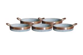 Kit 05 Recipientes Para Porção Em Pedra sabão 17 Cm Externo