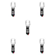 Kit 05 Sinaleiros Iluminado 9mm CCA-24W LED 24Vcc / Vca Sibratec - Branco Kit 05 Sinaleiros Iluminado 9mm CCA-24W LED 24Vcc / Vca Sibratec - Branco