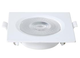 Kit 05 spot led embutir quadrado 6w 6500k branco blumenau