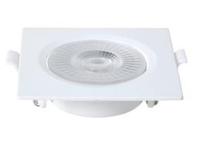 Kit 05 spot led embutir quadrado 8w 3000k branco blumenau