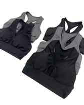 Kit 05 Top Nadador Com Bojos Fitness Academia Preto Mescla - doblue