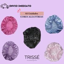 kit 05 Touca Cetim Antifrizz para Cabelos Lisos e Cacheados Multicolorido Cronograma Capilar kit 05 Touca Cetim Antifrizz para Cabelos Lisos e Cacheados Multicolorido Cronograma Capilar