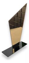 Kit 05 Troféu Acrilico Bronze 2mm 10x18cm C/base Preta Kit 05 Troféu Acrilico Bronze 2mm 10x18cm C/base Preta