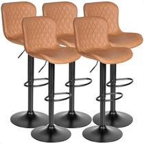 Kit 05 Un Banqueta Alta Para Cozinha Americana Bar Giratória prime.office P080