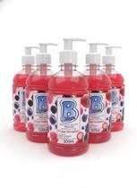 Kit 05 Und Sabonete Líquido Frutas Vermelhas Barbarex 500ml