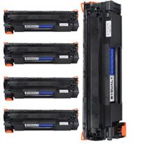 Kit 05 Unid Toner Alto Rendimento Compatível Com Impressoras HP 435A/436A/285A/278A P1006/M1120/M1212/M1132/P1102W Média de 2000 Páginas Kit 05 Unid Toner Alto Rendimento Compatível Com Impressoras HP 435A/436A/285A/278A P1006/M1120/M1212/M1132/P1102W Média de 2000 Páginas