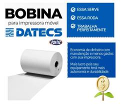 Kit 05 unidades Bobinas Térmica 56mmx30m Branca para Datecs Dpp250