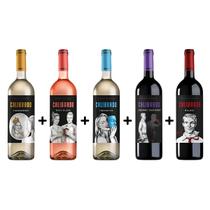 Kit (05) Unidades Vinhos Argentinos Calibrados - 750ml