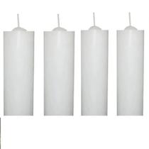 Kit 05 Velas De 7 Dias Brancas 100% Parafina Pura 200g
