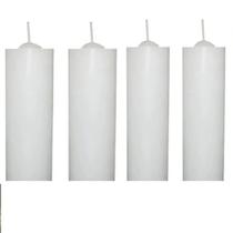 Kit 05 Velas De 7 Dias Brancas 100% Parafina Pura 200g
