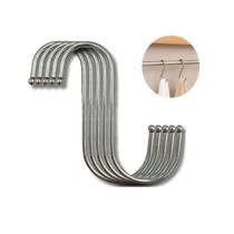 Kit 05 x Gancho Tipo S em Aço Inox Suporte Cabide Multiuso Kit 05 x Gancho Tipo S em Aço Inox Suporte Cabide Multiuso