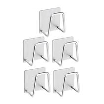 Kit 05 x Suporte Gancho Pia Porta Esponja Inox com adesivo