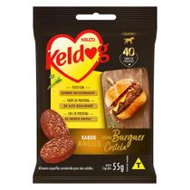 Kit 05UN Mini Hamburguer Keldog Sabor costela 55g