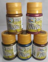 KIT 05un PVA Metal 37ml True Colors