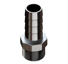 Kit 05x espigão inox 304 150 bsp 3/4''