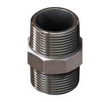 Kit 05x niple inox 304 150 bsp 3/8''