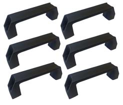 Kit 06 Alças Puxador de Nylon An 133 Manípulo Cabo Termoplástica com Furação Equipamento