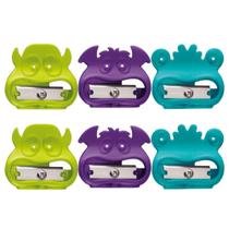 Kit 06 Apontador Escolar Vivo Monstro 1 Furo Divertido Maped Kit 06 Apontador Escolar Vivo Monstro 1 Furo Divertido Maped