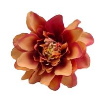 KIT 06 Argola Porta Guardanapo Anel Peônia Coral Floral Mesa Posta