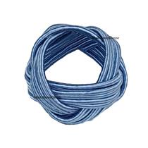 KIT 06 Argola Porta Guardanapo Anel Trançado Azul Claro Luxo Mesa Posta KIT 06 Argola Porta Guardanapo Anel Trançado Azul Claro Luxo Mesa Posta