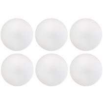 Kit 06 Assentos Redondo Banqueta Cadeira Estofados Poltronas H02 material sintético Branco 25 cm - Lyam Decor