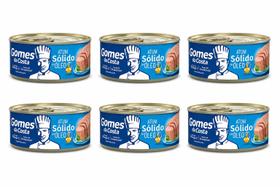 Kit 06 Atum Sólido Em Óleo Comestível 170g Gomes Da Costa