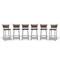 Kit 06 Bancos Banquetas Baixa Estrutura Prata Junco Cappuccino Ideal Mesa Bistrô Área Gourmet Linha Premium Itagold Kit 06 Bancos Banquetas Baixa Estrutura Prata Junco Cappuccino Ideal Mesa Bistrô Área Gourmet Linha Premium Itagold