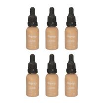 Kit 06 Base Fluída Make Bem Basiquinha 30ml Cor 03 - Dapop