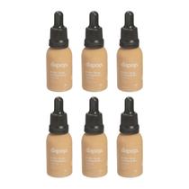 Kit 06 Base Fluída Make Bem Basiquinha 30ml Cor 2.5 - Dapop