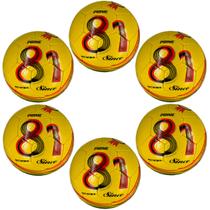 Kit 06 Bolas De Futsal Dalponte 81 Prime Costurada a Mão