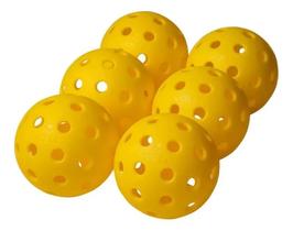 Kit 06 Bolas de Pickleball 40 Furos Profissional Vollo