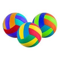 Kit 06 Bolas De Volei De EVA Praia Piscina Sítio Campo
