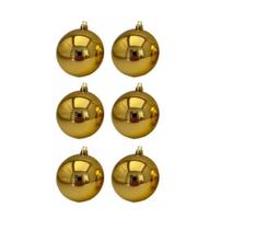 Kit 06 Bolas Pequenas De Natal Dourada 3cm Dourada - Online