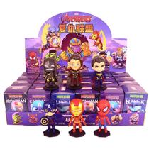 Kit 06 Bonecos Super Heróis Homem Aranha / Ferro / Batman