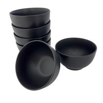 Kit 06 Bowl Tigela Cumbuca Cerâmica Fosco 670ml Lyor Cronus