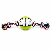 Kit 06 Brinquedos Pet Mordedor Liso com Corda Sortidos para Cães