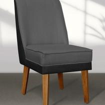 Kit 06 Cadeiras de Jantar Virgínia Composê e material sintético