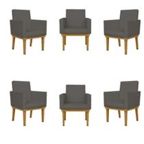 Kit 06 Cadeiras Decorativa Reforçada Oferta Balaqui material sintético Kit 06 Cadeiras Decorativa Reforçada Oferta Balaqui material sintético