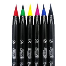 Kit 06 Caneta Pincel Brush Pen EVOQUE Aquarelavél (Marcador Artístico) Kit 06 Caneta Pincel Brush Pen EVOQUE Aquarelavél (Marcador Artístico)