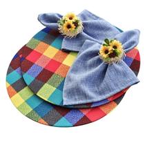 Kit 06 Capa Base Guardanapo Anel Junino - CriarteOpções CJ6