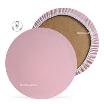 KIT 06 Capa de Sousplat Rosa Bebê - 35 cm - Várias Cores e Estampas - Supla Jogo Americano